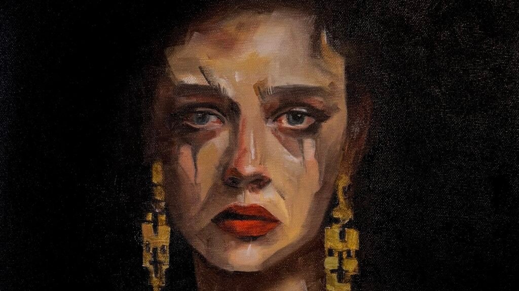 "Anna Karenina" Portrait oil painting by Lorena Krüner