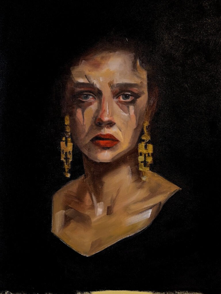 Portrait of Anna Karenina by Lorena Krüner Oil on canvas, 30x40 cm