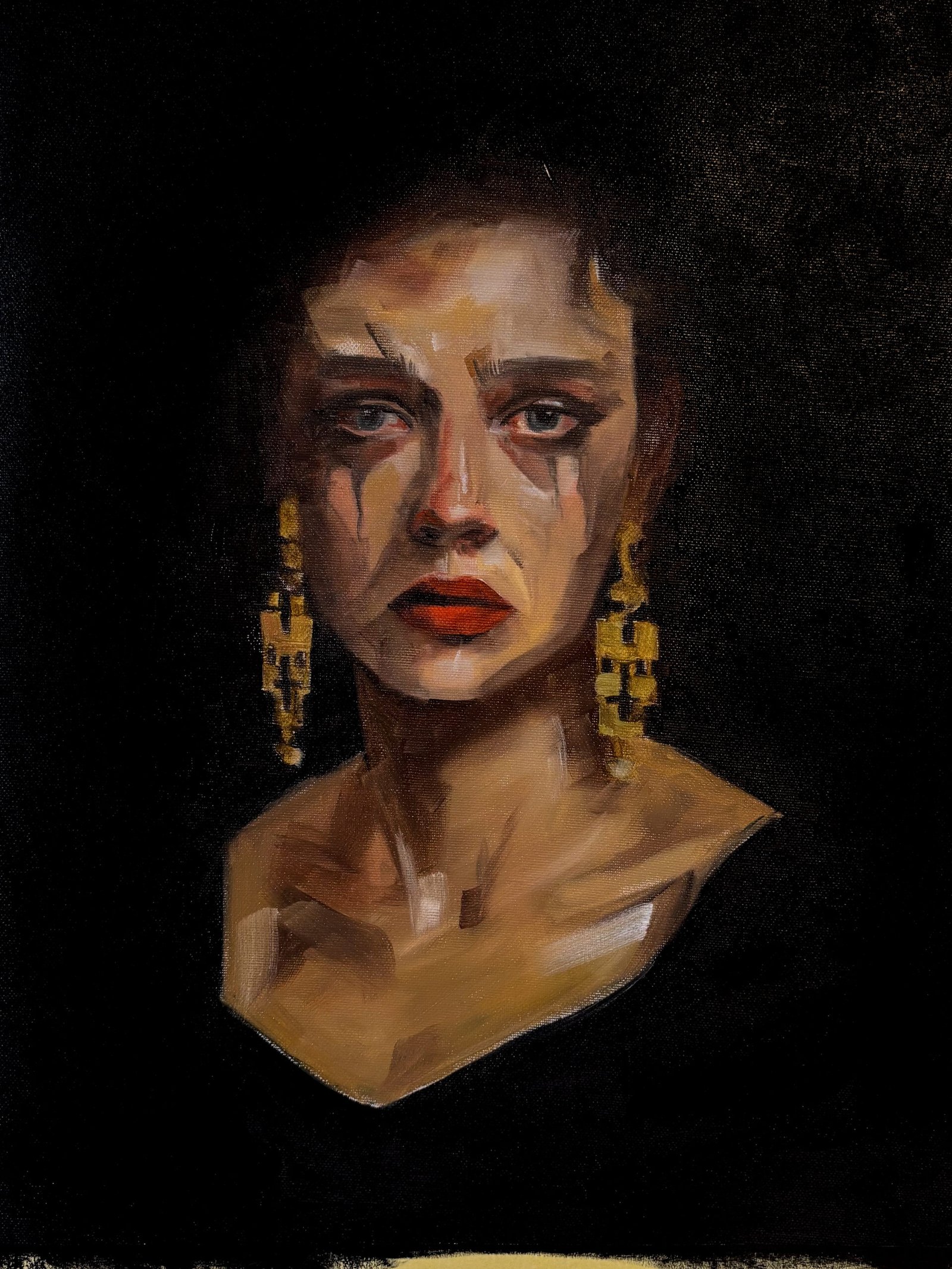Portrait of Anna Karenina by Lorena Krüner Oil on canvas, 30x40 cm